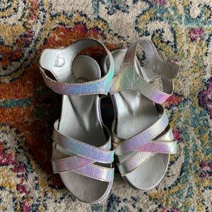 Kids Iridescent Sandals